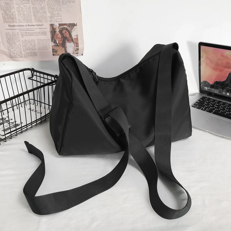 Nylon Schoolbag for Teens Ladies Shoulder Bag Diagonal Bag
