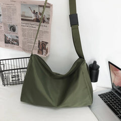 Nylon Schoolbag for Teens Ladies Shoulder Bag Diagonal Bag