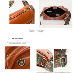 High Oil Wax Leather Women Shoulder Messenger Bags