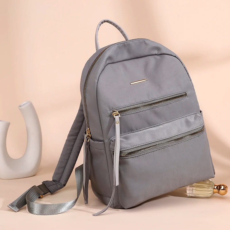 Large Capacity Anti Theft Backpack for Women, Solid Light Travel Backpack