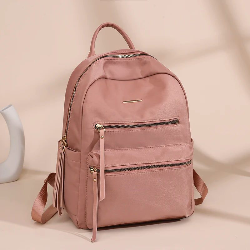 Large Capacity Anti Theft Backpack for Women, Solid Light Travel Backpack