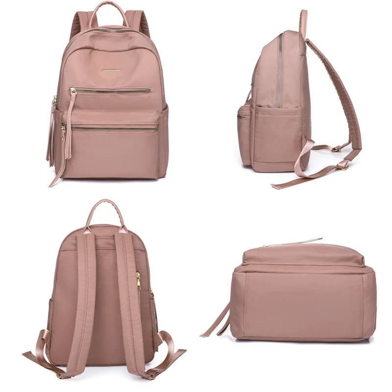 Large Capacity Anti Theft Backpack for Women, Solid Light Travel Backpack