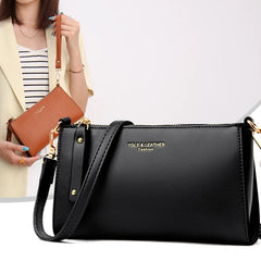 PU Leather Handbag Casual Small Shoulder Crossbody Bags for Women