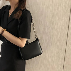 PU Leather Small Crossbody Bag Single Chain Shoulder Bag for Women