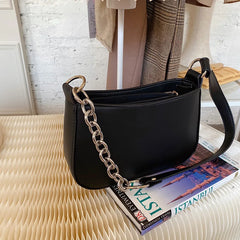 PU Leather Small Crossbody Bag Single Chain Shoulder Bag for Women