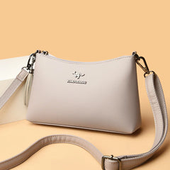 Women's PU Leather Shoulder Bag Casual Messenger Bag Wallet