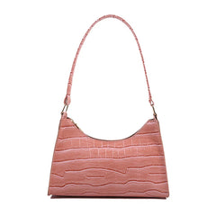 Stone Pattern Shoulder Bag Women's Handbag Zippered Underarm Shoulder Bag
