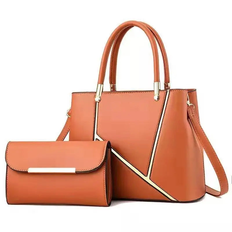 Leather Shoulder Bag Women's Large Capacity Tote