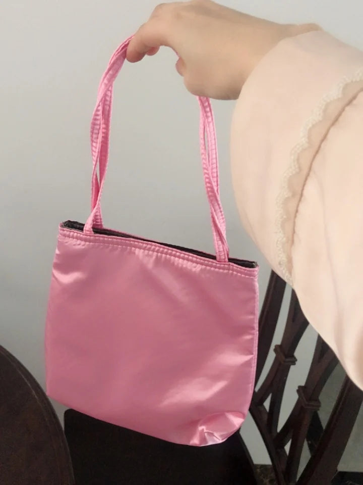 Vintage Satin Women's Small Shoulder Bag