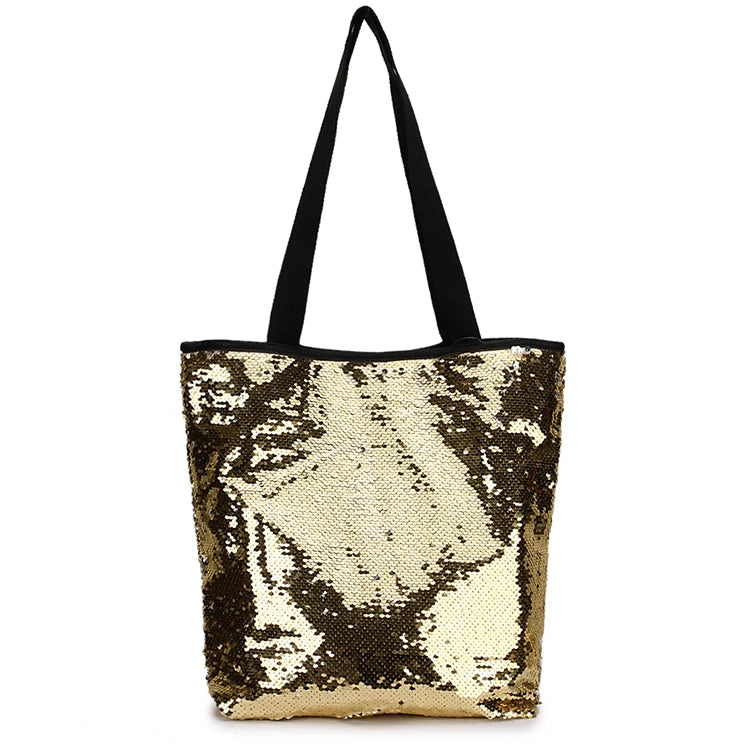 Sequins Gradient Women Large-Capacity Shoulder Bag Handbag