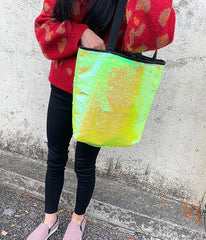 Sequins Gradient Women Large-Capacity Shoulder Bag Handbag