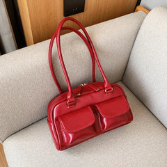 Shoulder Tote Bag Women Purses Handbag Armpit Bag Double Pocket Hand Bag