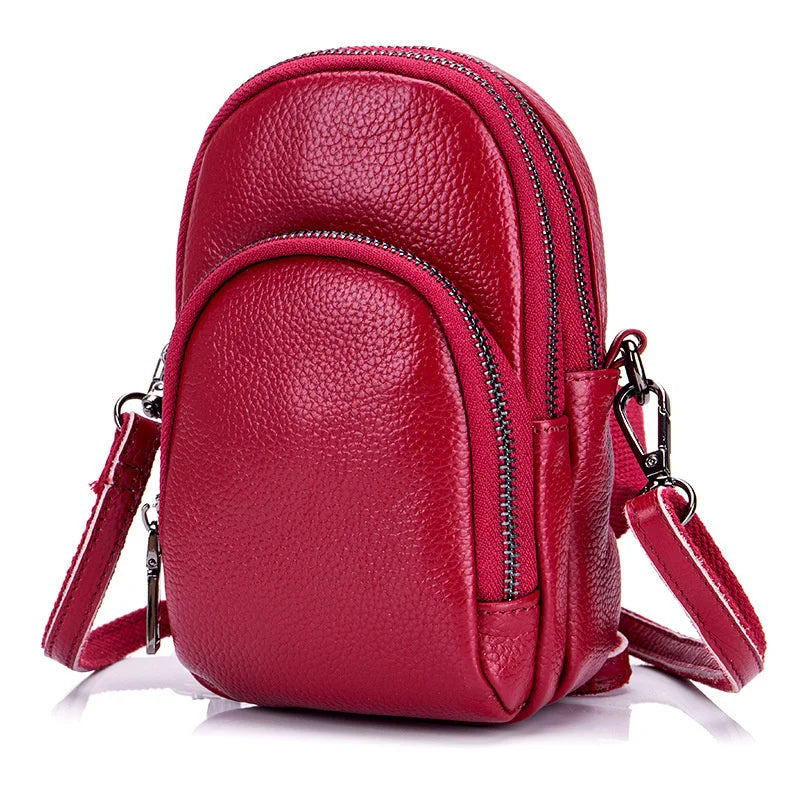 Mini Cow Leather Crossbody Bag for Women