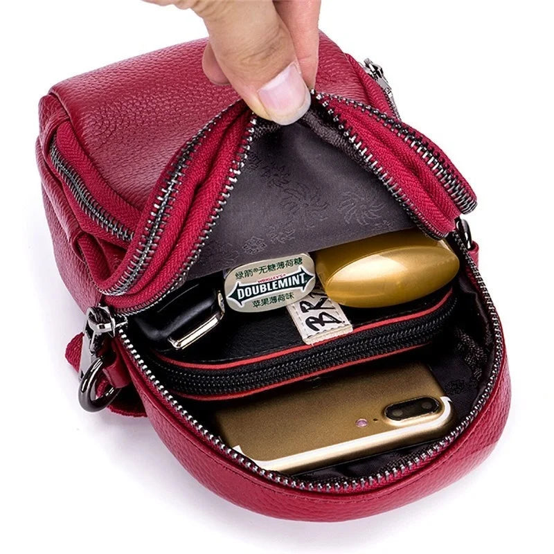 Mini Cow Leather Crossbody Bag for Women