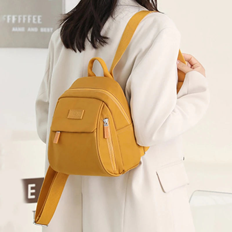 Small Women's Waterproof Nylon Mini Backpack