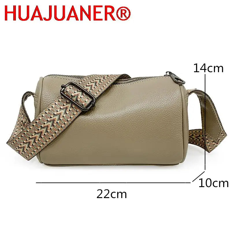 Soft Leather Shoulder Bag Solid Cow Leather Handbag Crossbody Bag