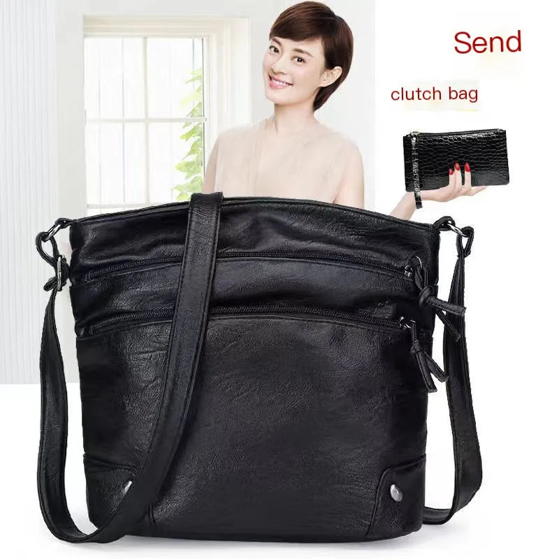 Stylish Soft Leather Crossbody Bag for Women