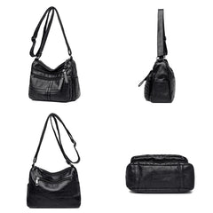Soft Leather Crossbody Shoulder Bag for Women Sac