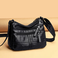 Soft Leather Crossbody Shoulder Bag for Women Sac