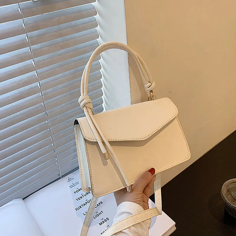 Soft Leather Shoulder Bags For Women Summer Solid Female Handbags