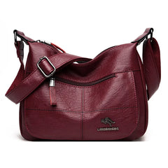 Women's Soft Leather Shoulder Bag Large Crossbody Handbag
