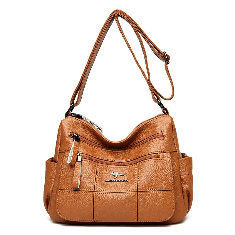 Vintage Crossbody Shoulder Bags Soft PU Leather Handbags