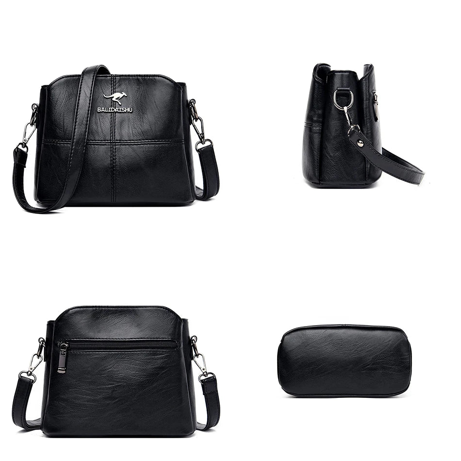 Women's Shoulder Crossbody Bag Soft PU Leather