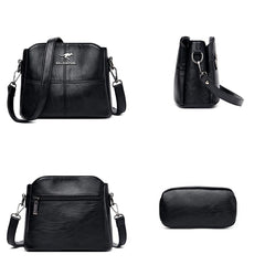 Women's Shoulder Crossbody Bag Soft PU Leather