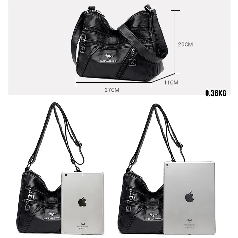 Soft Pu Leather Women Shoulder Bag Handbags Crossbody Bag
