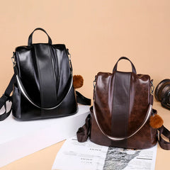 Soft Pu Leather Casual Back Pack for Teenage Girls