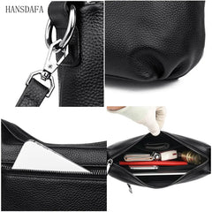 Retro Leather Crossbody Bag - Women's Vintage Style