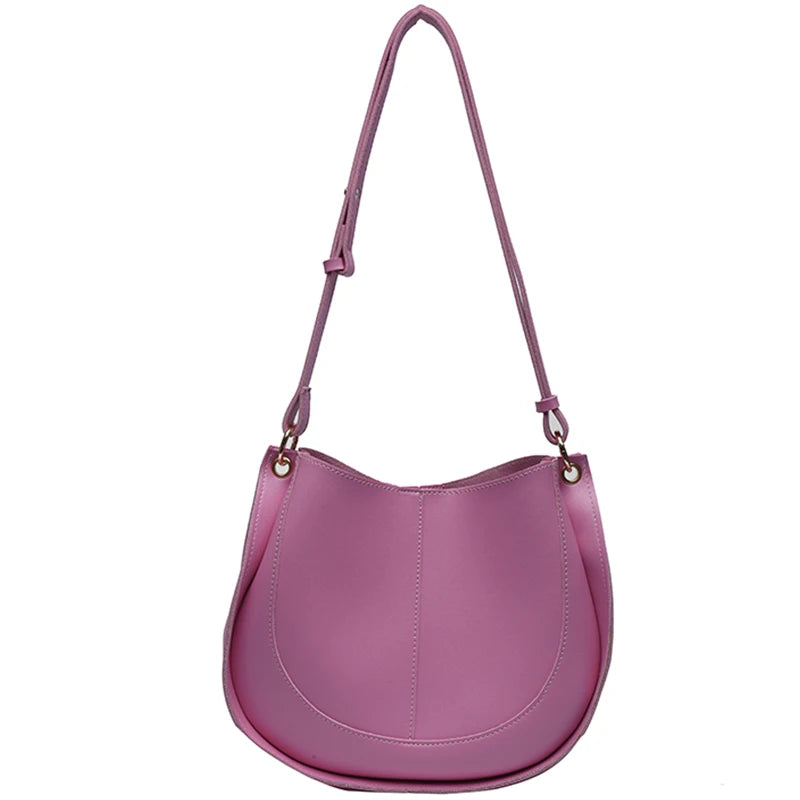 High Texture Pu Shoulder Bag Autumn Winter Women Soft Pu Crossbody Bags