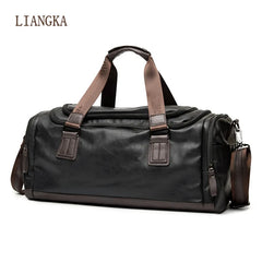 PU Leather Travel Bag for Men Large Capacity Duffle