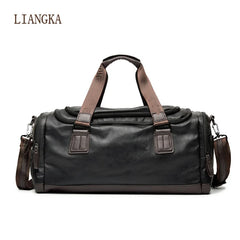 PU Leather Travel Bag for Men Large Capacity Duffle