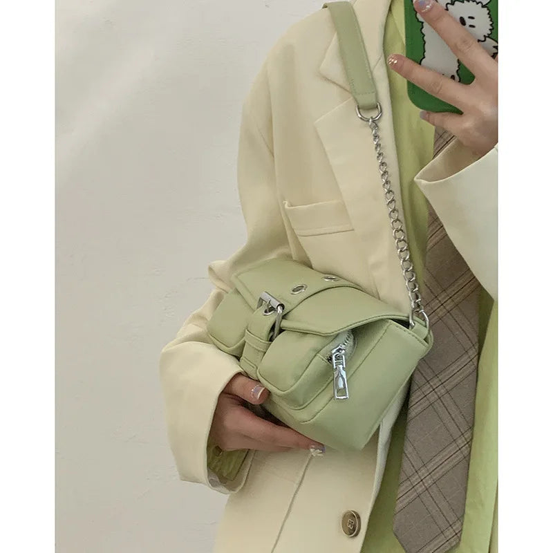 Small Square Shoulder Bag Retro Chain All-match Summer Bag