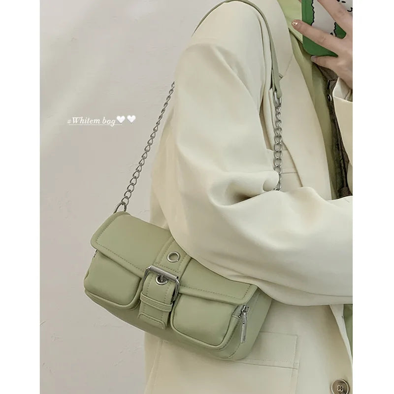 Small Square Shoulder Bag Retro Chain All-match Summer Bag