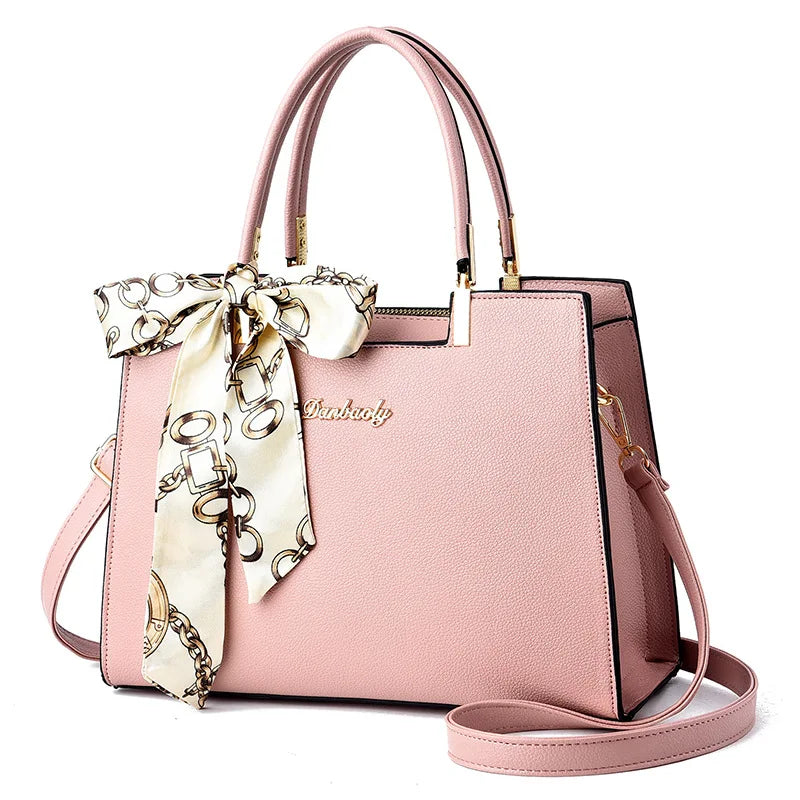 Summer Silk Scarf Shoulder Bag with Large Capacity