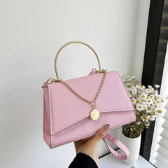 High Versatile Leather Texture Handbag Chain Handbag Shoulder Bag