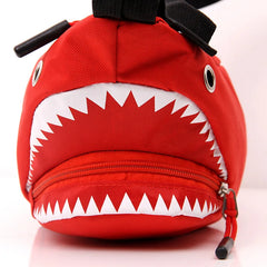 Cartoon Sharks Waist Bag Funny Canvas Shoulder Bag