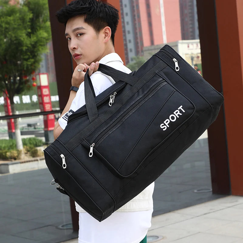 Waterproof Oxford Travel Bag Men's Sport Duffle Large Capacity Handbag