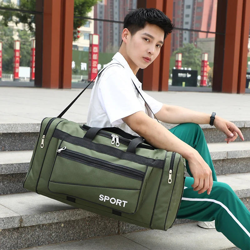 Waterproof Oxford Travel Bag Men's Sport Duffle Large Capacity Handbag