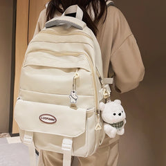 High Woman Backpack Schoolbag For Teenage Girls Boys Student Rucksack College