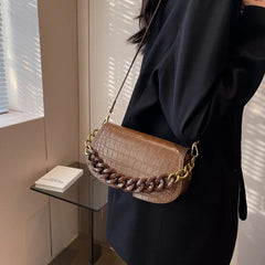 Women Chain Crossbody Bag Casual Small Shoulder Messenger Bag