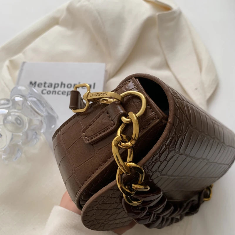 Women Chain Crossbody Bag Casual Small Shoulder Messenger Bag