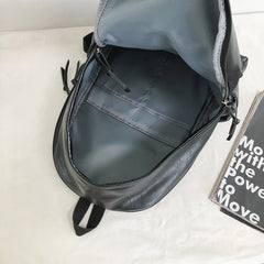 Soft Leather Men's Backpack Large Capacity Travel Bag