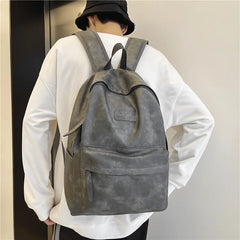 Large Capacity Soft Leather Men's Backpack for Travel
