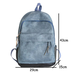 Soft Leather Men's Backpack Large Capacity Travel Bag