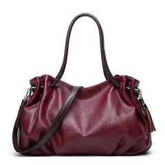 Soft Leather Women Messenger Bag Casual Crossbody Shoulder Handbag