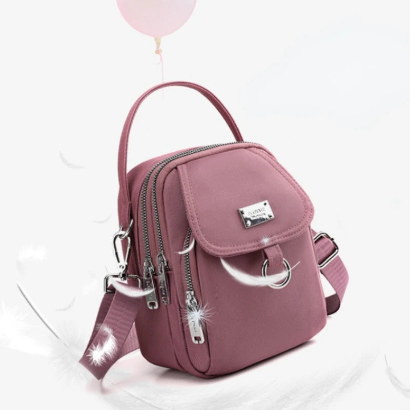High Women Mini Bag 3 Layers Shoulder Bags Phone Tote Bag