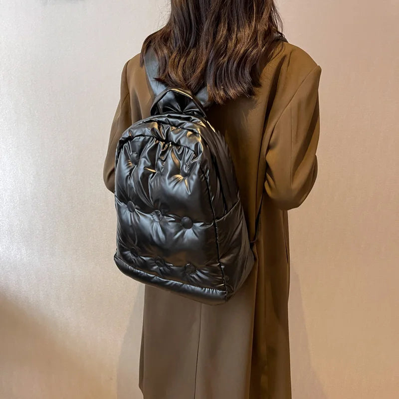 Women Nylon Backpack Large Capacity Shoulder Bag Waterproof School Bags